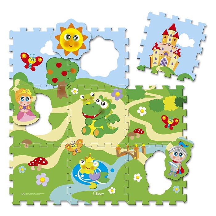 tappeto puzzle a forma di castello