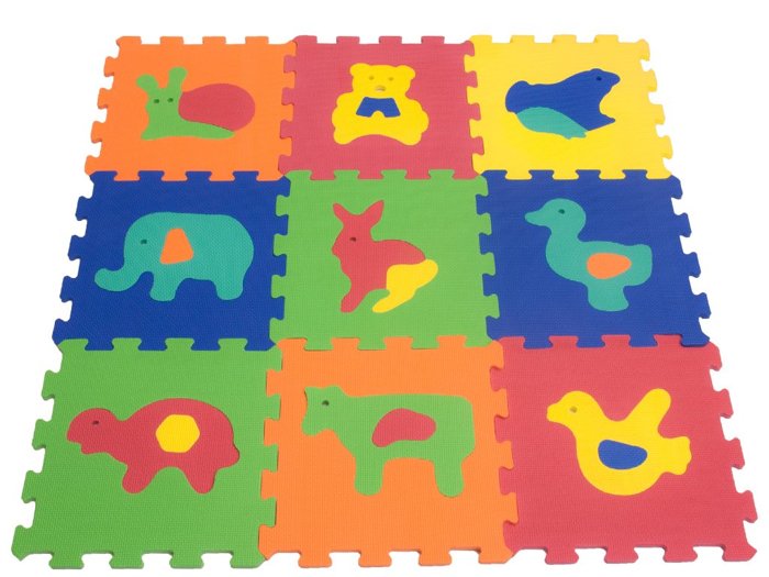 tappeto puzzle con animali della marca teorema