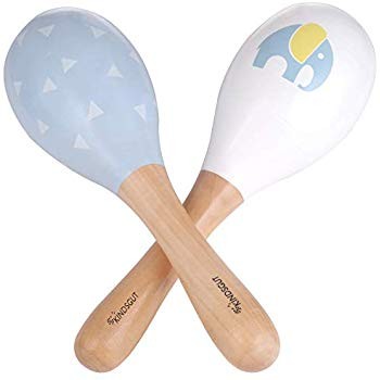 maracas per bambini in legno