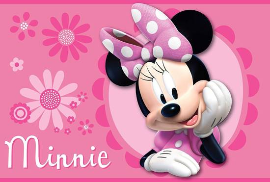 Tappeto Bambino Minnie 133 x 95 cm Disney Hello 