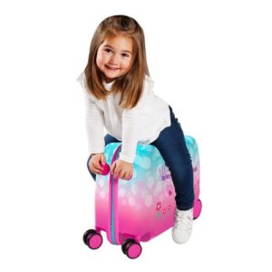 Set Valigia Cavalcabile Per Bambina R.Leone - 2 Pezzi Trolley + Zaino, Unicorno, 45cm E 30cm - Foto 8